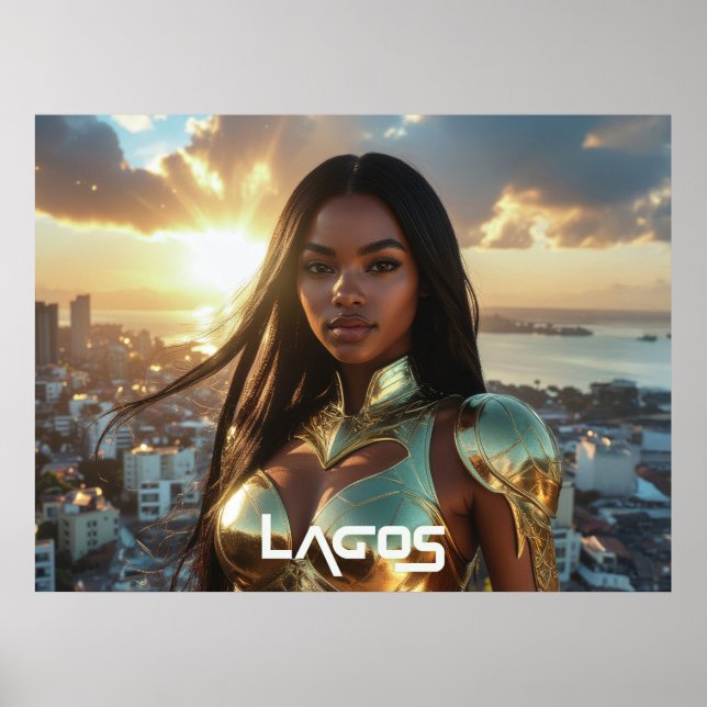 LAGOS - NIGERIA - SUPERHERO POSTER (Front)