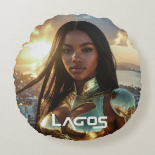 LAGOS - NIGERIA - SUPERHERO ROUND PILLOW