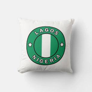 Lagos Nigeria Throw Pillow