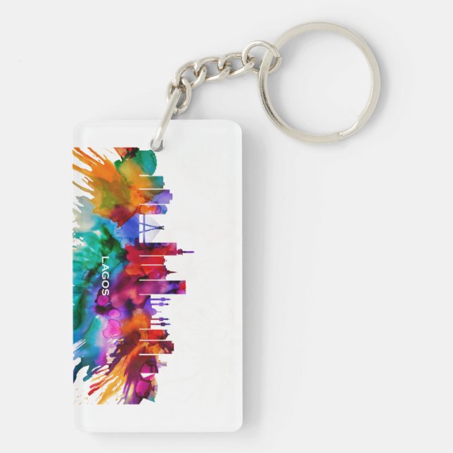 Lagos Skyline Keychain (Back)