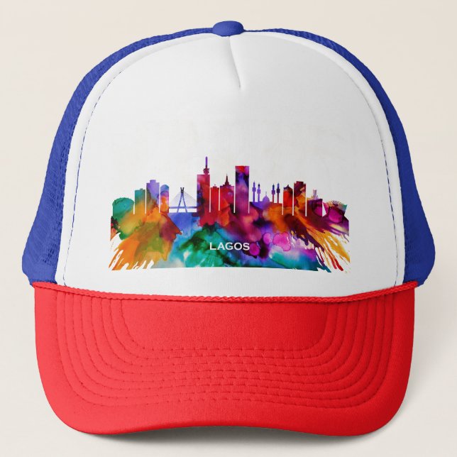 Lagos Skyline Trucker Hat (Front)