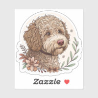 Lagotto Romagnolo | Cute Watercolor Dog with Truff
