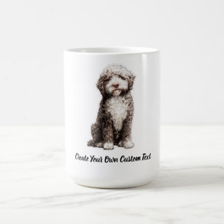 Lagotto Romagnolo Dog Create Your Own Custom Text Coffee Mug