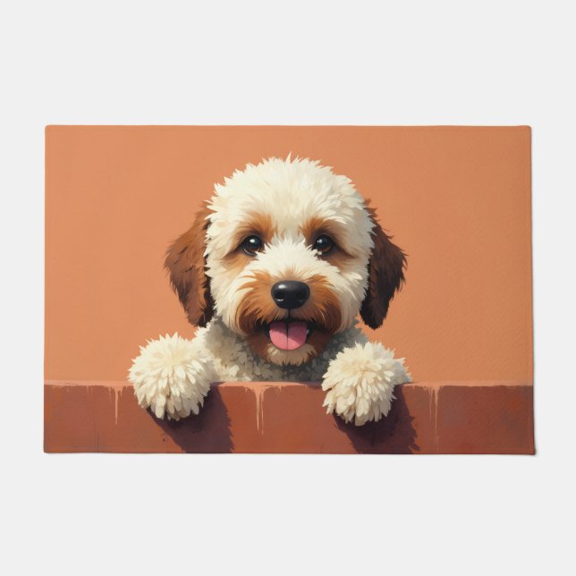 Lagotto Romagnolo Doormat Art (Front)