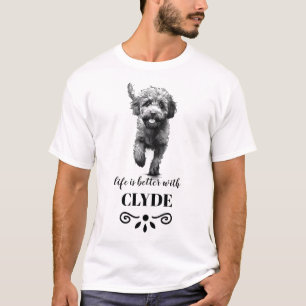 Lagotto Romagnolo Life is better Custom Dog Name T-Shirt
