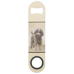 Lagotto Romagnolo Painting - Cute Original Dog Art Bar Key
