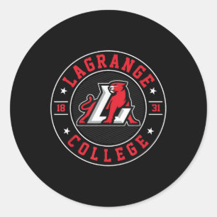 Lagrange College Athletics Vintage Sports Design M Classic Round Sticker