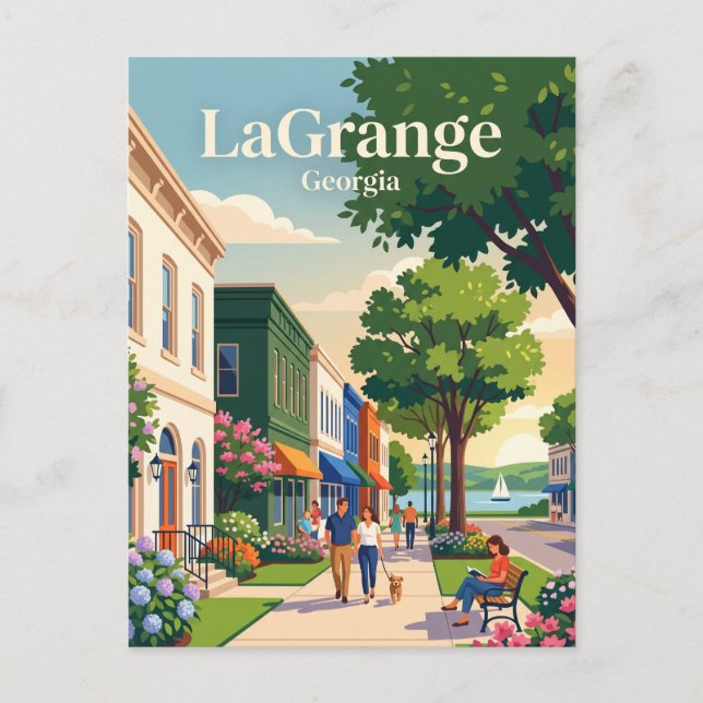 LaGrange, Georgia Postcard (Front)