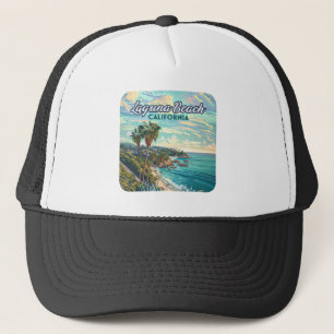 Laguna Beach California Orange County Vintage  Trucker Hat