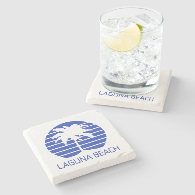 Laguna Beach California  Stone Coaster (Side)