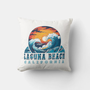 Laguna Beach California Throw Pillow