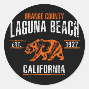 Laguna Beach Classic Round Sticker