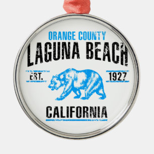 Laguna Beach Metal Ornament