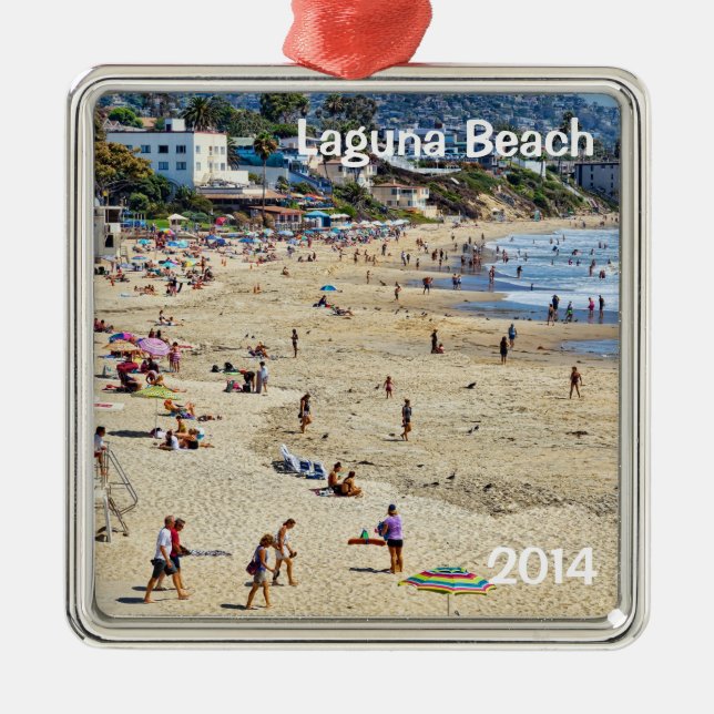 Laguna Beach, Orange County, CA Metal Ornament (Front)