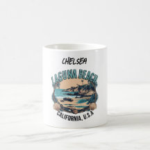 Laguna Beach Retro Vignette Personalized