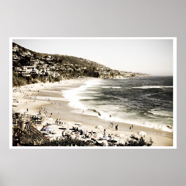 Laguna Beach Vintage Poster (Front)