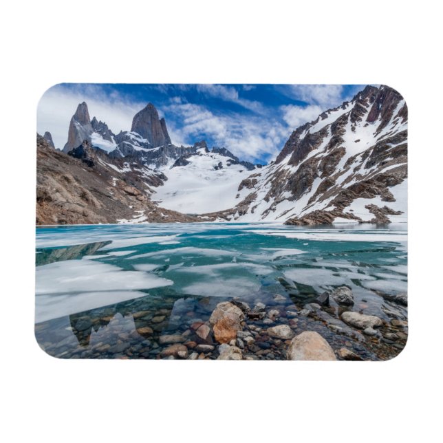 Laguna De Los Tres And Mount Fitzroy Magnet (Horizontal)