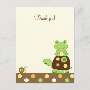 Laguna Frog & Turtle 4x5 Flat Thank you note