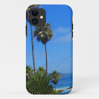 Laguna Palm Trees and Ocean Bliss iPhone 11 Case