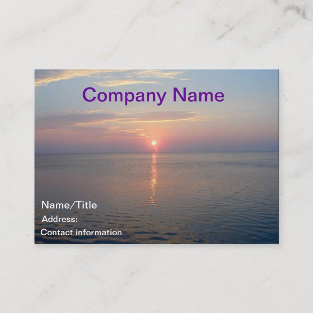 Laguna Sunset Business Cards (Front)