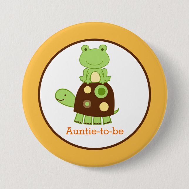 Laguna Turtle NAME TAG Custom Button (Front)