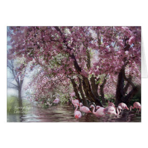 Lagune ArtCard de Flamant rose