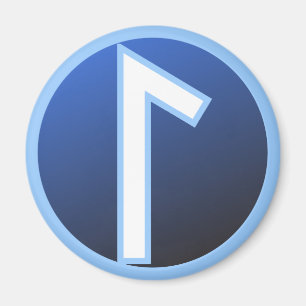 Laguz Laukaz Rune Magnet