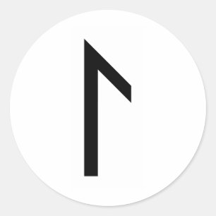 LAGUZ RUNE CLASSIC ROUND STICKER