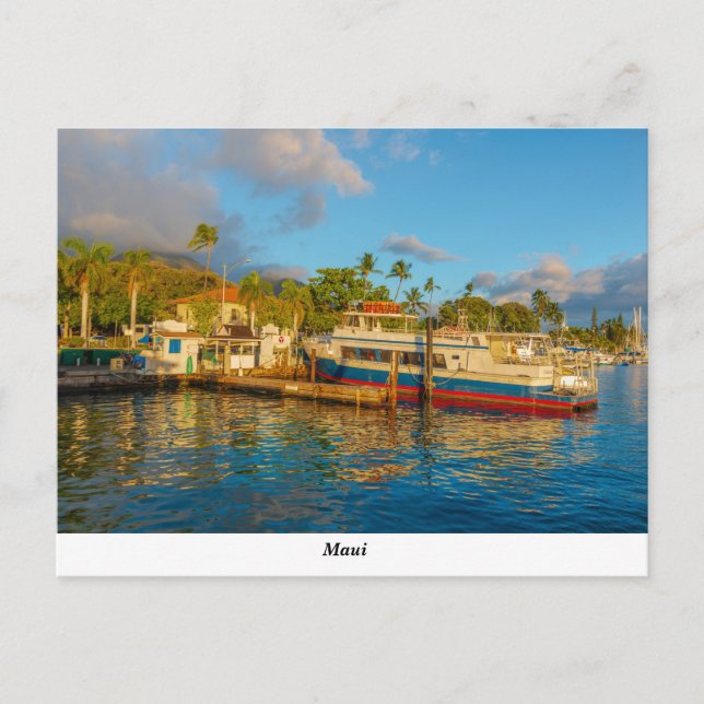 Lahaina Harbor Postcard (Front)