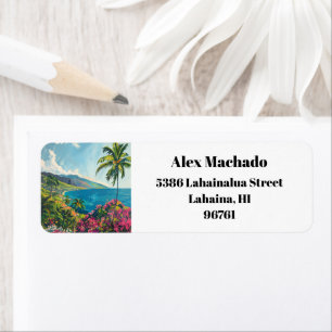 Lahaina Maui Hawaii Beach Coast Return Address