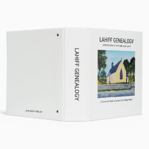 Lahiff Genealogy Binder with St Columba Chapel