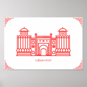 Lahore Fort Pakistan Poster