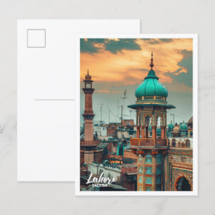 Lahore Pakistan Art travel famous place Postcard