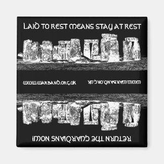 LAID TO REST MEANS STAY AT REST MAGNET