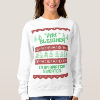 laide, drôle, noël femmes sweatshirt -vacances