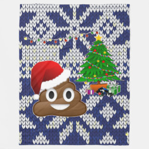 laide pull de Noël poop emoji couverture