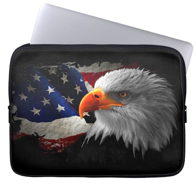 L'aigle américain laptop sleeve (Front)