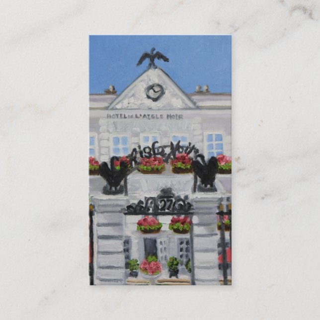 "L'Aigle Noir Hotel Business Card" Business Card (Front)