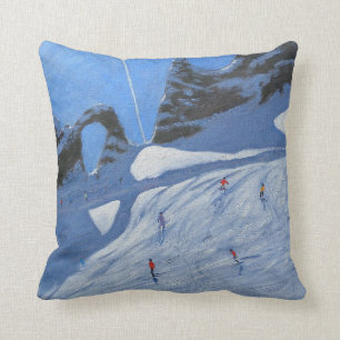 L'aiguille Percee Tignes 2009 Throw Pillow
