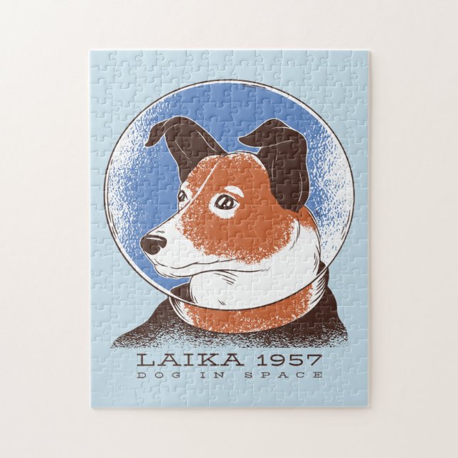Laika Soviet Space Dog 1957 Jigsaw Puzzle (Vertical)