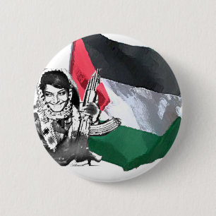 Laila Khaled 2 Inch Round Button