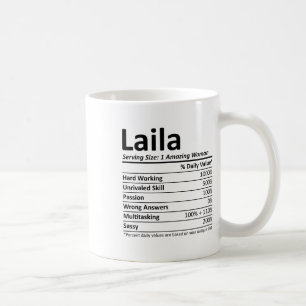 Laila Nutrition Personalized Name Funny Christmas  Coffee Mug