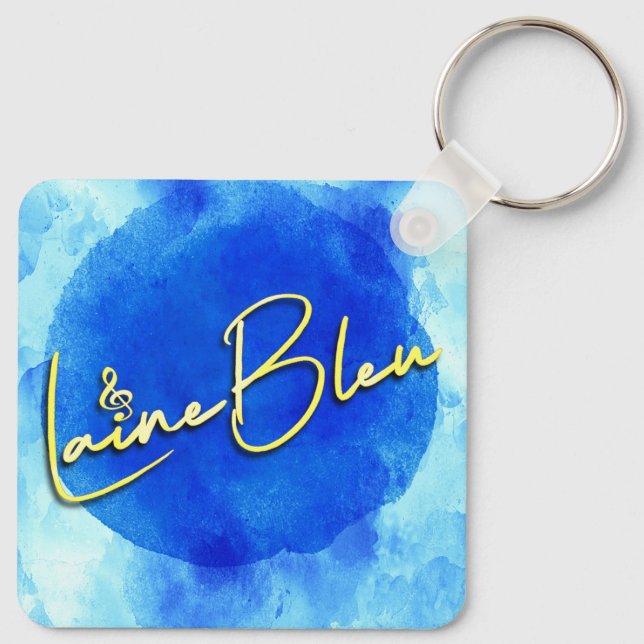 Laine Bleu Logo Keychain (Back)