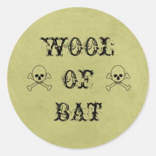 Laine de chauve-souris Étiquette Halloween Potion
