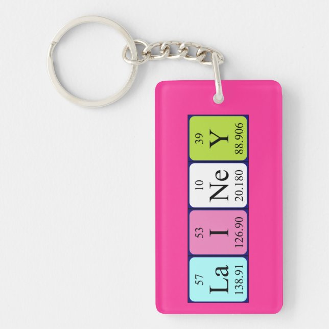 Lainey periodic table name keyring (Front)