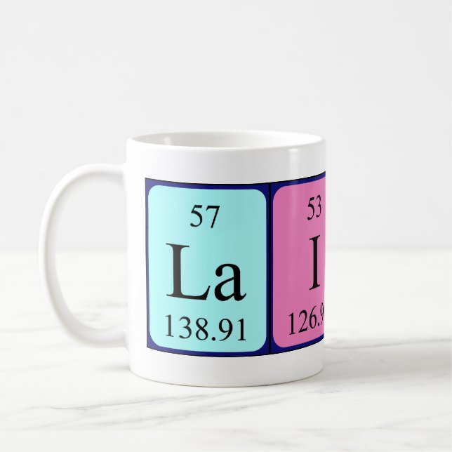 Lainey périodique nom de table mug (Gauche)