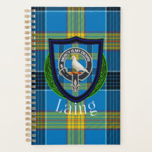 Laing Scottish Clan Tartan & Crest