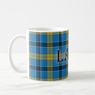 Laing Tartan with the Last Name Coffee Mug