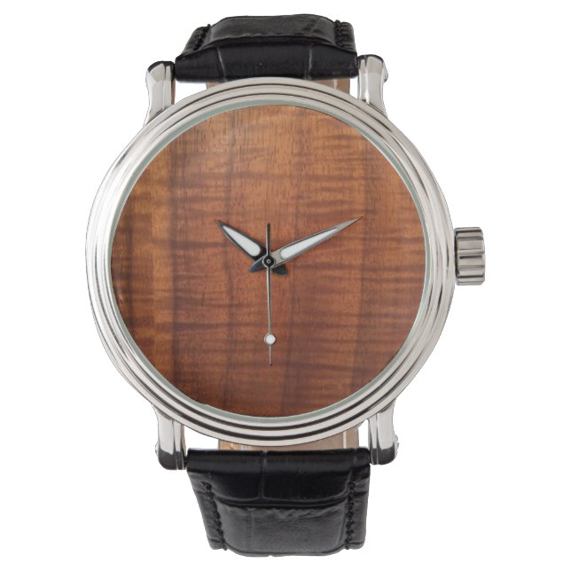L'air d'une montre Hawaïenne Koa Wood (devant)