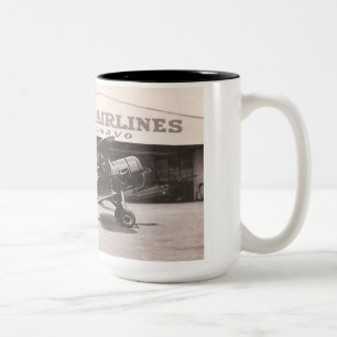 Laird LCW300, NC14803 Boston Airport Two-Tone Coffee Mug